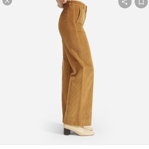 Everlane wide leg corduroy golden brown size 4